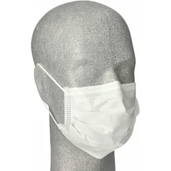 VEPATIM 250x Mundschutzmasken OP- medizinische Gesichtsmasken 3-lagig EN 14683 weiß