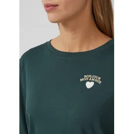 s.Oliver Verkürztes Longsleeve mit Stickerei-Detail - 38
