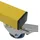 Mendler Alu Absperrgitter HWC-B34 Scherengitter Schutzgitter mit Rollen 110x60-500cm gelb/schwarz