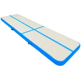 vidaXL Aufblasbare Gymnastikmatte mit Pumpe 600x100x20 cm PVC Blau