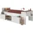 Parisot Hochbett Cleo 90 x 200 cm Eiche weiß
