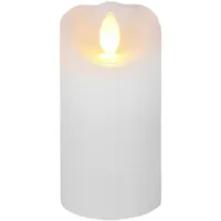 Star Trading LED Kerze Glow 10 cm 5,5 cm weiß