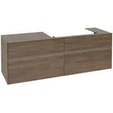 Villeroy & Boch Waschbeckenunterschrank Collaro 4 Auszüge 160 x 54,8 x 50 cm Arizona Oak