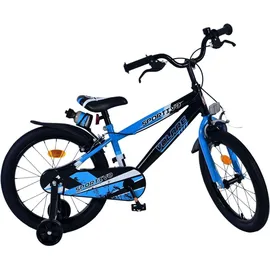 Volare Kinderfahrrad Rocky Fahrrad für Jungen 18 Zoll Blau Schwarz