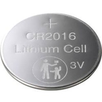 Basetech Knopfzelle CR 2016 3.0V 4 St. 80 mAh Lithium