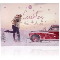 Accentra Adventskalender Couples für Paare mit 24 Bade-, Körperpflege und Accessoires Produkten für eine abwechslungsreiche und verwöhnende Adventszeit, 1000 g
