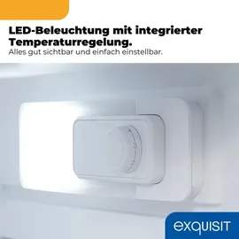 Exquisit KS516-V-040E Kühlschrank (127 l, 855 mm hoch, Weiß)