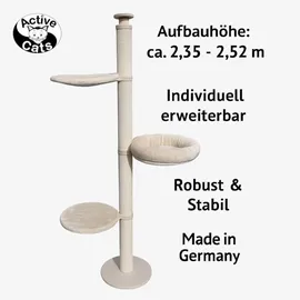 active cats Domestic Deckenspanner 3 Schlafplätze weiß
