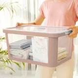 Rotho Aufbewahrungsbox mit Deckel 45 L Albris meadow rosa