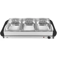 Silva SH 4.1 Buffetwärmer, Edelstahl, Schwarz