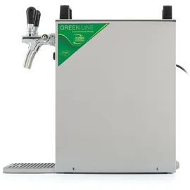 ich-zapfe Komplett Set - Zapfanlage, Bierzapfanlage - Kontakt 40 2-leitig Trockenkühler, Durchlaufkühler 50 Liter/h, Green Line, Zapfkopf 2:Köpi,Zapfkopf:NC Adapter