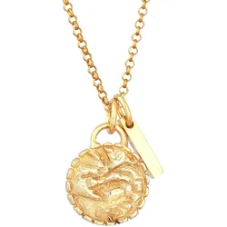 Elli Plättchen Vintage Stab Element 925 Silber goldfarben Damen 