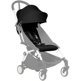 BABYZEN YOYO 6+ Textilset für YOYO+ und YOYO2 Gestell (ohne Gestell), Bezugfarbe: Black