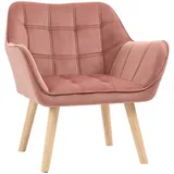 Homcom Einzelsessel mit Samt 67 x 61 5 x 71 cm