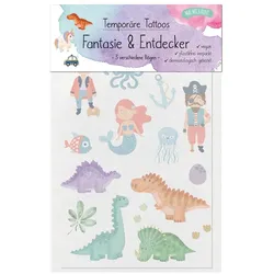 Temporäre Tattoos - Fantasie & Entdecker