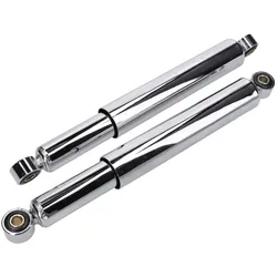 Stoßdämpfer Satz geschlossen Chrom - 340mm Mofa