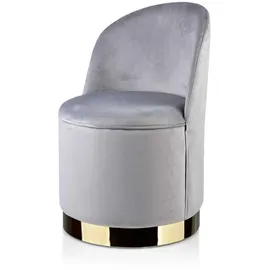 MONDEX Sessel Enzo Velours 53 x 73 x 49 cm Grau