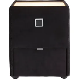 Jockenhöfer Nachtkonsole JOCKENHÖFER GRUPPE "Lancy", schwarz (schwarz 372, 06), B:42,5cm H:53cm T:45cm, Glas, Holzwerkstoff, Sideboards, Nachtkonsole, mit LED-Beleuchtung