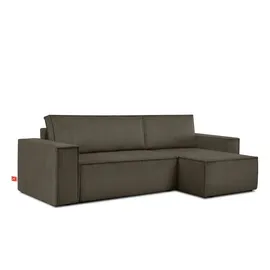 Konsimo Ecksofa Napi ¦ braun ¦ Maße (cm): B: 262 H: 89
