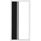 Tür-Plissee mit Alurahmen, Insektenschutz, bohrlos, zuschneidbar, 100x215cm, weiß