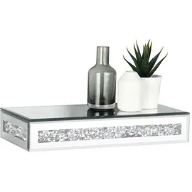 Mirrors and More Wandregal Glitty 30 x 5,5 x 15 cm Grau