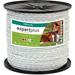 VOSS.farming Weidezaun-Seil expertplus 500m, 5mm, 5x0,20 Niro + 1x0,25 Kupfer