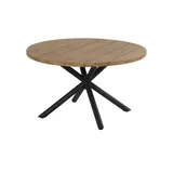 Schöner Wohnen Saba Gartentisch Ø 130 x 76 cm Beige/Grau/Schwarz