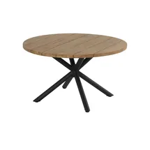 Schöner Wohnen Saba Gartentisch Ø 130 x 76 cm Beige/Grau/Schwarz