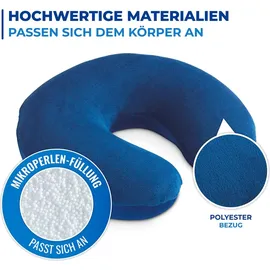 Maximex 2-in-1 Reisekissen 40 x 30 cm Blau