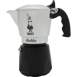 Bialetti Brikka 0,17 l 4 Tassen Schwarz