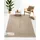 carpetfine Juteteppich Nele Taupe handgewebt aus Jute Rechteckig 40x60 cm | Moderner Naturteppich Uni im Boho - Style Flachgewebe Teppich für Wohnzimmer und Schlafzimmer