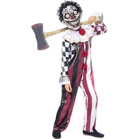 Funidelia | Horror-Clown Kostüm Premium für Jungen Clowns, Killer Clown, Halloween, Horror - Kostüm für Kinder & Verkleidung für Partys, Karneval & Halloween - Größe 10-12 Jahre - Granatfarben