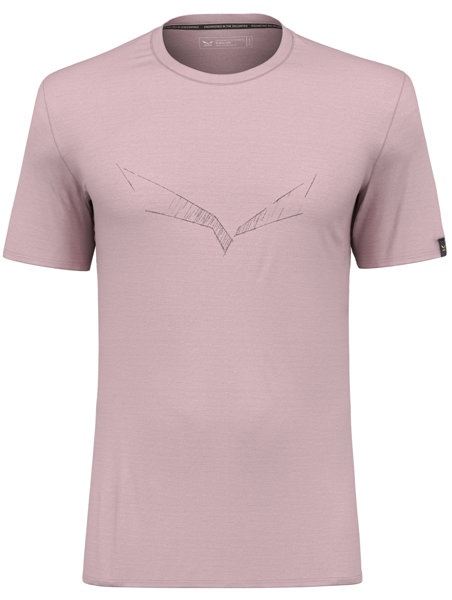 Salewa Pure Eagle Sketch Am M - T-Shirt - Herren, Pink, 46
