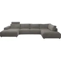 Musterring Wohnlandschaft Lucia U-Form, Verschiedene Farben, Cord-Bezug, Gesamtbreite 434 cm
