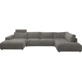 Musterring Wohnlandschaft Lucia U-Form, Verschiedene Farben, Cord-Bezug, Gesamtbreite 434 cm