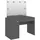 vidaXL Schminktisch Mit Led-beleuchtung 110x55x145 cm) Mdf Grau vidaXL,