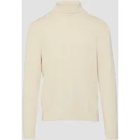 S.Oliver Rollkragenpullover aus Baumwolle, Offwhite, XXL