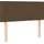 vidaXL Boxspringbett 100 x 200 cm Dunkelbraun