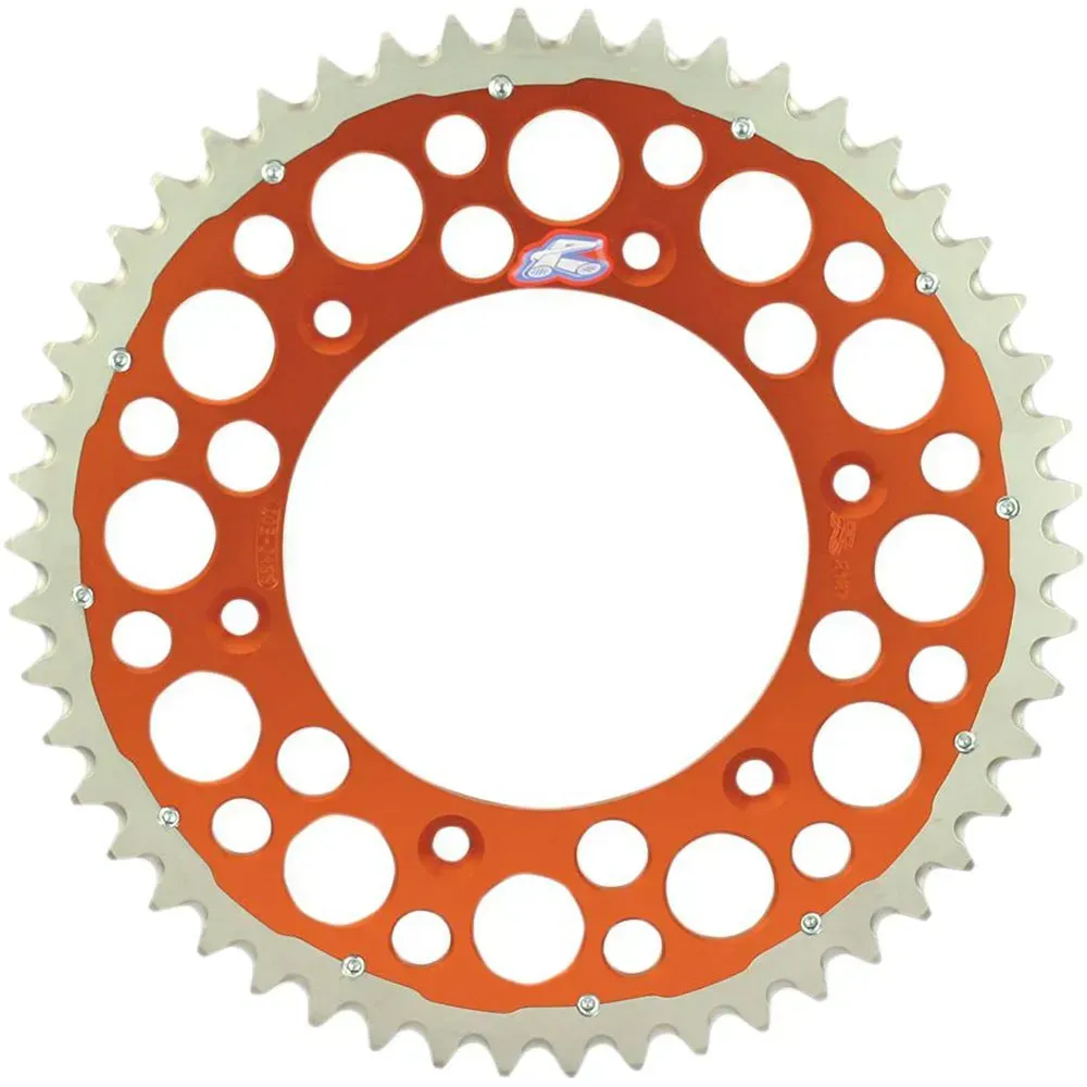 Renthal 2240-520 Grooved Twinring Hinterradritzel - Orange - 48t