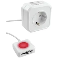 Ansmann Steckdosenadapter energiesparend Weiß 1 St.
