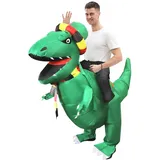IRETG Dinosaurier Aufblasbares Kostüm Erwachsene Lustige Aufblasbare Dinosaurier Kostüme Halloween Verkleidung für Lehrer Schulparty