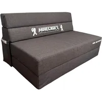 Minecraft Anthrazit - Stoffbezug - mit Gästebettfunktion