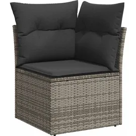 vidaXL Garten-Sofagarnitur 9-tlg. grau Akazie