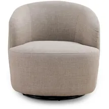 Livora Sessel MATTEO gepolstert 74 x 77 x 73 cm Beige