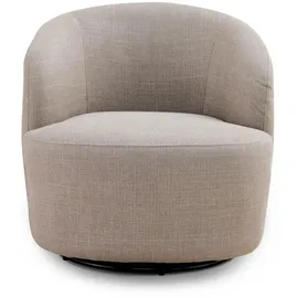 Livora Sessel MATTEO gepolstert 74 x 77 x 73 cm Beige