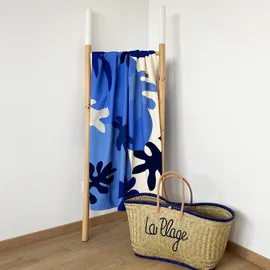 Le Comptoir de la Plage Coralina Strandtuch 90 x 170 cm blau