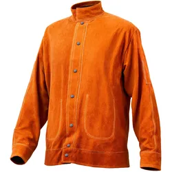 VEVOR Flammhemmende Schweißerjacke Leder Arbeitsjacke Schutzkleidung Größe XXL