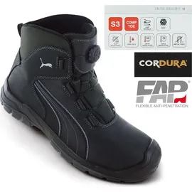 Puma SAFETY CASCADES DISC MID - Herren Sicherheitsschuhe S3 Arbeitsschuhe Schwarz 630211 - EU 42