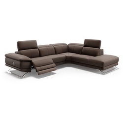 Designer Ecksofa FERRARA Wohnlandschaft Sitzecke - Braun