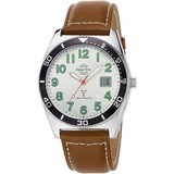 Master Time MTGA-10856-41L Herren-Armbanduhr Funk Super Power Braun